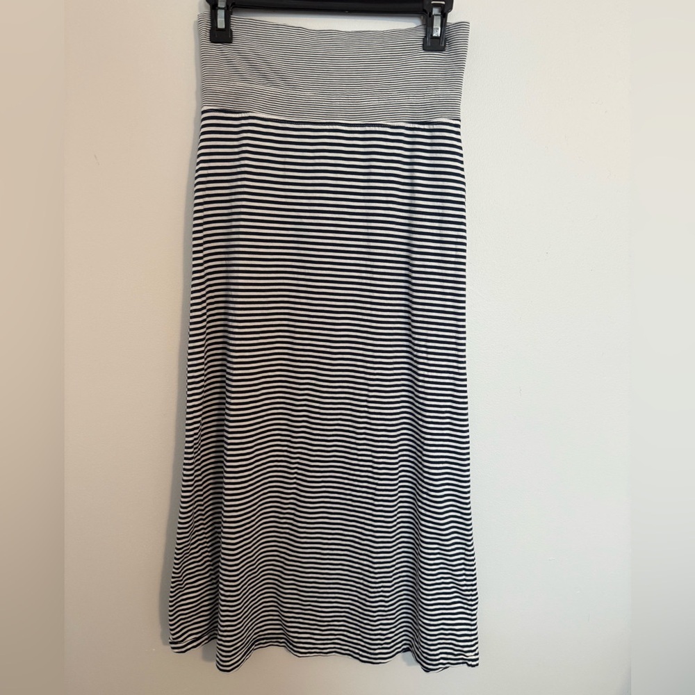 Polo by Ralph Lauren Blue and white Striped Maxi Skirt